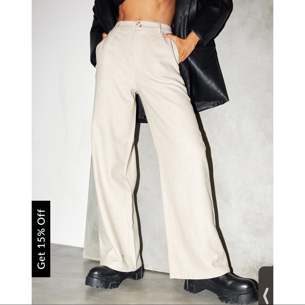 Motel Rocks Yeva Houndstooth Trousers Pants